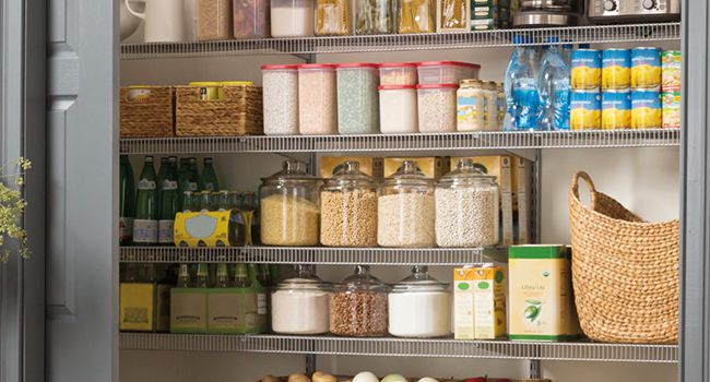 Satin Nickel Pantry Photo